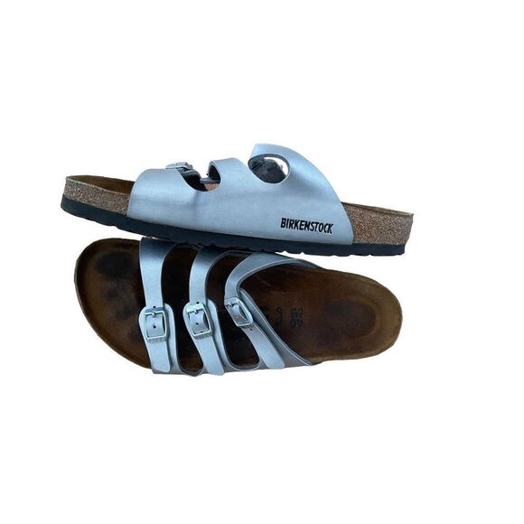 Birkenstock Womens White Arizona Slide Adjustable Strap Slip On Sandals Size 40 - Picture 7 of 9